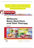 TEST BANK - Williams' Basic Nutrition & Diet Therapy By Staci Nix 16th Edition &sol;ALL CHAPTERS INCLUDED 2024
