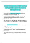 DAANCE MODULE 4 EXAM TEST Questions with Verified Correct Detailed Answers latest update 2025