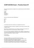 CCRP SOCRA Exam - Practice Exam &num;1 QUESTIONS WITH DETAILED VERIFIED ANSWERS &lpar;100&percnt; CORRECT ANSWERS&rpar; &sol;ALREADY GRADED A&plus;
