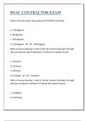 HVAC CONTRACTOR EXAM QUESTIONS WITH CORRECT ANSWERS