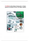 Test Bank for Microbiology Fundamentals&colon; A Clinical Approach&comma; 3rd Edition by Cowan & Smith &vert;&vert; All Chapters &vert;&vert; Updated 2025