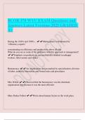 BCOR 370 WVU EXAM Questions and Answers Latest Versions 2025 GRADED A&plus;&period;