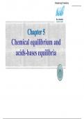 Chemical equilibrium and acids-bases equilibria