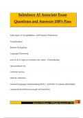 Salesforce AI Associate Exam Questions and Answers 100&percnt; Pass