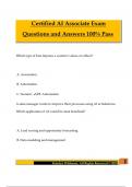 Certified AI Associate Exam Questions and Answers 100&percnt; Pass