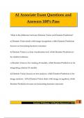 AI Associate Exam Questions and Answers 100&percnt; Pass