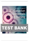 TEST BANK For Canadian Fundamentals of Nursing 7th Edition By Potter and Perry's | Verified Chapter's 1 - 48 | Complete