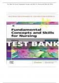 Test Bank for Fundamental Concepts and Skills for Nursing 6th Edition by Williams ISBN 9780323694766 All Chapters 1-40 &vert; Complete Guide A&plus;