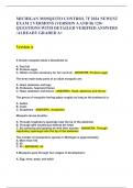 MICHIGAN MOSQUITO CONTROL 7F 2024 NEWEST EXAM 2 VERSIONS &lpar;VERSION A AND B&rpar; 120&plus; QUESTIONS WITH DETAILED VERIFIED ANSWERS &sol;ALREADY GRADED A&plus;