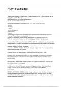 PTA110 Unit 2 test QUESTIONS WITH DETAILED VERIFIED ANSWERS &lpar;100&percnt; CORRECT ANSWERS&rpar; &sol;ALREADY GRADED A&plus;