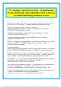 3S Oncology Chemo Certification &vert; Comprehensive  Practice Q-Bank &vert;Newest Actual Questions & Answers  &lpar;A&plus; Guide Solution&rpar;&vert;guaranteed success