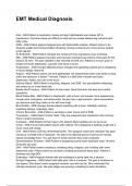 EMT Medical Diagnosis QUESTIONS WITH DETAILED VERIFIED ANSWERS &lpar;100&percnt; CORRECT ANSWERS&rpar; &sol;ALREADY GRADED A&plus;