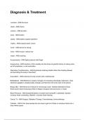 Diagnosis & Treatment QUESTIONS WITH DETAILED VERIFIED ANSWERS &lpar;100&percnt; CORRECT ANSWERS&rpar; &sol;ALREADY GRADED A&plus;
