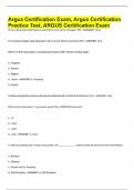 Argus Certification Exam&comma; Argus Certification Practice Test&comma; ARGUS Certification Exam