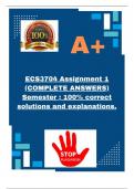 ECS3704 Assignment 1 &lpar;COMPLETE ANSWERS&rpar; Semester &semi; 100&percnt; correct solutions and explanations&period;