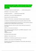 Adult Residential Facility &lpar;ARF&rpar; Practice Test &vert; Latest Questions with Verified Answers already graded A&plus; &vert; 2025&sol;2026