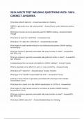 2024 NOCTI TEST WELDING QUESTIONS WITH 100&percnt; CORRECT ANSWERS&period;