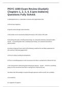 PSYC 1000 Exam Review &lpar;Guelph&rpar;&colon; Chapters 1&comma; 2&comma; 3&comma; 4&comma; 6 &lpar;pre-midterm&rpar; Questions Fully Solved&period;