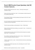 Psych 1000 Practice Exam Questions And All Correct Answers&period;