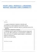 HCMT 2061&colon; MODULE 1 &lpar;READING NOTES&rpar; SOLVED 100&percnt; CORRECT&excl;&excl;