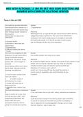 HESI WITH RATIONALE 12 366 RN EXIT HESI EXAM QUESTIONS AND ANSWERS WITH COMPLETE SOLUTIONS VERIFIED