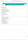 HESI COMPREHENSIVE EXAM BSN 366 EXAM QUESTIONS AND ANSWERS WITH COMPLETE SOLUTIONS VERIFIED