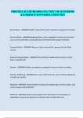VIRGINIA STATE BOARD CNA TEST 140 QUESTIONS  & CORRECT ANSWERS LATEST 2025