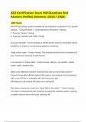AEA Certification Exam 460 Questions And Answers Verified Answers&rpar; &lpar;2025 &sol; 2026&rpar;