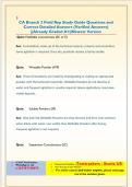 CA Branch Test Questions and Correct Detailed Answers &lpar;Verified Answers&rpar; &vert;&vert;Already Graded A &vert;&vert;Newest Version