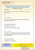 CAAN Study Guide Questions and Correct Detailed  Answers &lpar;Verified Answers&rpar; &vert;&vert;Already Graded  A&plus;&vert;&vert;Newest Version