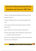 Farewell to Manzanar-Exam Review Questions and Answers 100&percnt; Pass