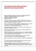 Army Study Guide &lpar;Boards&rpar; Exam Questions and answers 2025&period;