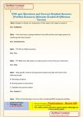 CFA quiz Questions and Correct Detailed Answers  &lpar;Verified Answers&rpar; &vert;&vert;Already Graded A&plus;&vert;&vert;Newest  Version