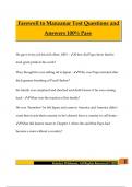 Farewell to Manzanar Test Questions and Answers 100&percnt; Pass