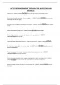 LATTICE BOOM PRACTICE TEST UPDATED QUESTIONS AND ANSWERS