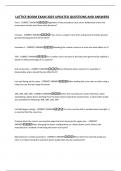 LATTICE BOOM EXAM 2025 UPDATED QUESTIONS AND ANSWERS