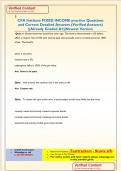 CFA Institute FIXED INCOME practice Questions  and Correct Detailed Answers &lpar;Verified Answers&rpar;  &vert;&vert;Already Graded A&plus;&vert;&vert;Newest Version