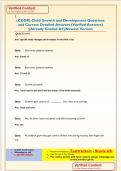 &lpar;CGDR&rpar; Child Growth and Development Questions  and Correct Detailed Answers &lpar;Verified Answers&rpar;  &vert;&vert;Already Graded A&plus;&vert;&vert;Newest Version