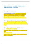 PCB CRS LATEST 2025-2026 EXAM UPDATE QUESTIONS AND ANSWERS