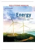 Solution Manual For Energy Its Uses and the Environment&comma; 6th Edition by Roger A&period; Hinrichs&comma; Merlin H&period; Kleinbach&comma; Rachel Wade Chapter 1-21