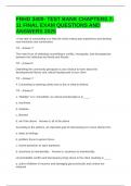 FRHD 3400- TEST BANK CHAPTERS 7-11 FINAL EXAM QUESTIONS AND ANSWERS 2025