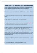 NRNP 6552 &vert;121 questions with verified answers