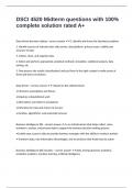 DSCI 4520 Midterm questions with 100&percnt; complete solution rated A&plus;