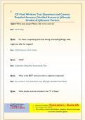 CP Final Written Test Questions and Correct  Detailed Answers &lpar;Verified Answers&rpar; &vert;&vert;Already  Graded A&plus;&vert;&vert;Newest Version