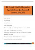 EC Council - Certified Encryption Specialist Exam Questions and Answers 100&percnt; Pass