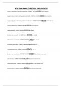 NTA FINAL EXAM QUESTIONS AND ANSWERS