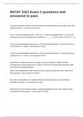 BSTAT 3321 Exam 2 questions well answered to pass