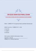 CM 2215 OSHA 510 FINAL EXAM WITH GUARANTEED ACCURATE ANSWERS