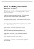  BSTAT 3321 Exam 1 questions well answered to pass A&plus; 