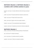 MATH221 Module 2&comma; MATH221 Module 1 combine with verified solution to pass